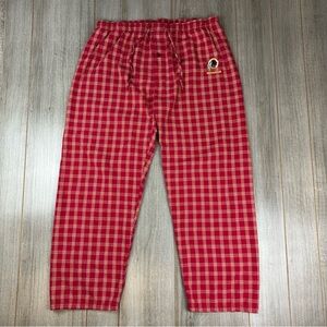 Washington Redskins Pajama Pants Men’s XL NFL Apparel Plaid Red Commanders